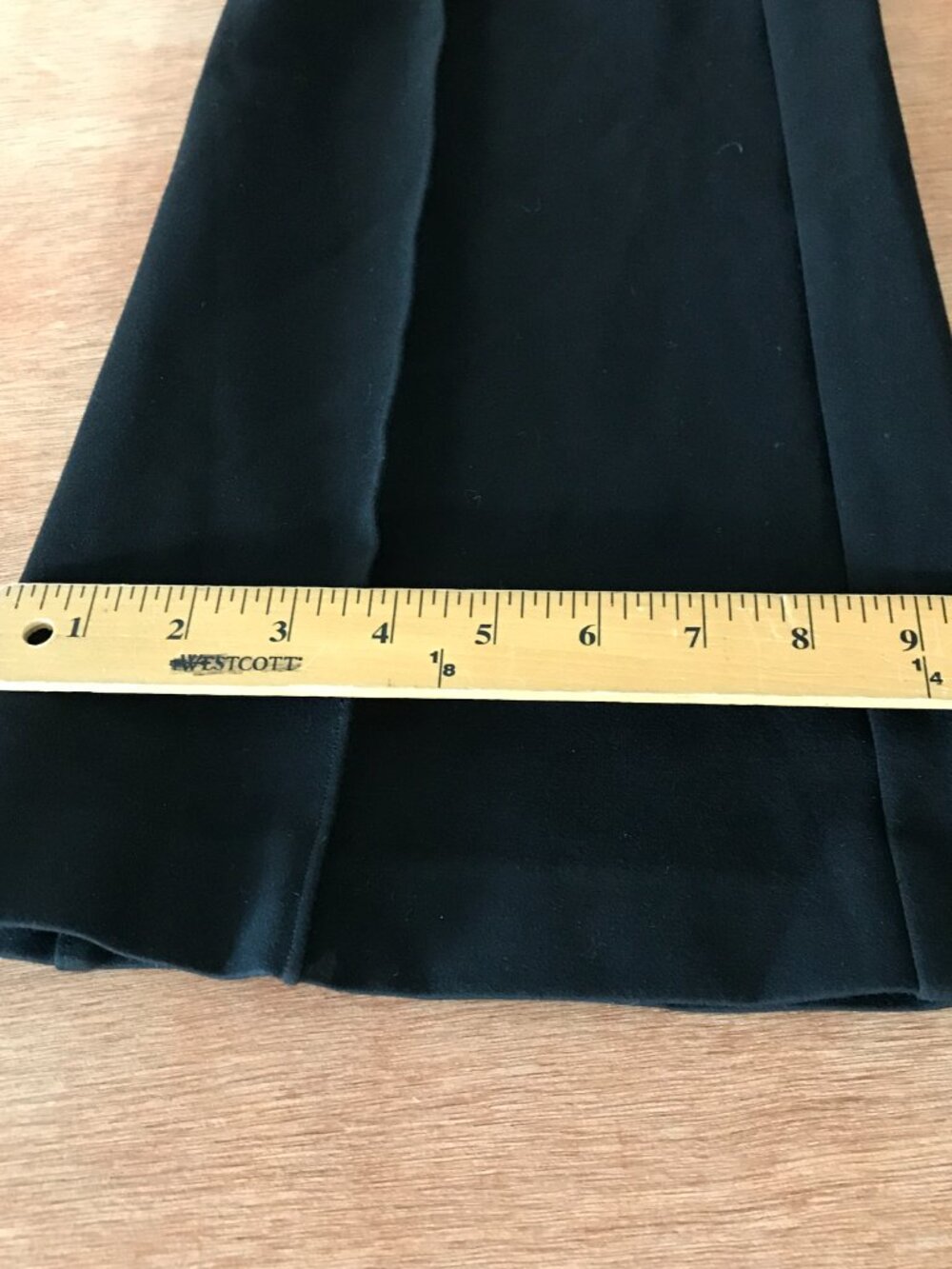 Spanx Ponte Flared Pant Women S Black Mid Rise Pleated Stretch Sculpting Pull On - Picture 7 of 14